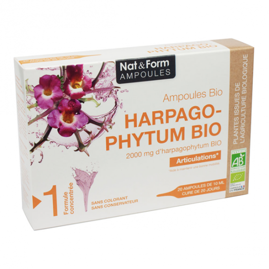 Nat&Form Harpago-phytum bio 20 ampoules Nat&Form Harpago-phytum bio 20 ampoules