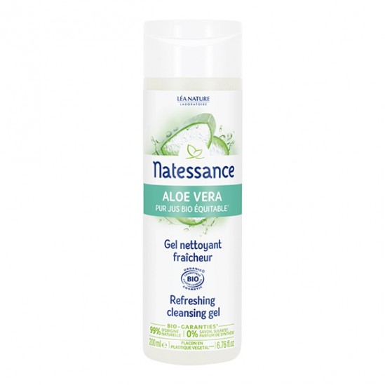 Natessance Aloe vera gel nettoyant fraicheur 200ml Natessance Aloe vera gel nettoyant fraicheur 200ml