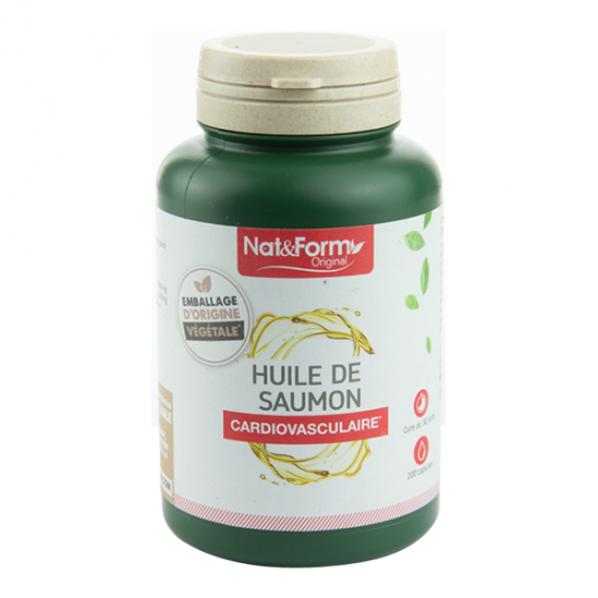 Nat&Form Huile de saumon 200 capsules Nat&Form Huile de saumon 200 capsules