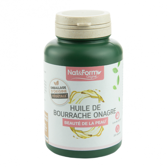 Nat&Form huile de bourrache onagre 200 gélules Nat&Form huile de bourrache onagre 200 gélules