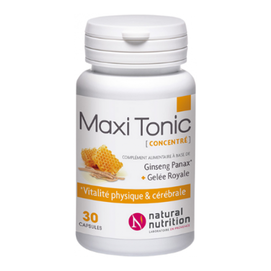 Natural nutrition Maxi tonic 60 gélules Natural nutrition Maxi tonic 60 gélules