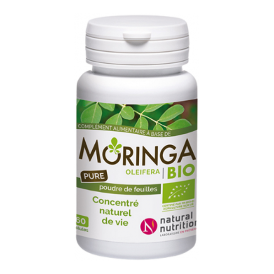 Natural Nutrition Moringa pure bio 60 gélules Natural Nutrition Moringa pure bio 60 gélules