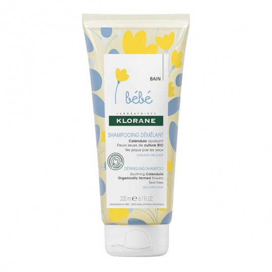 Klorane bébé shampooing démêlant calendula 200ml