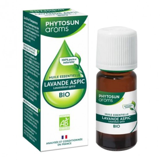 PHYTOSUN AROMS HUILE ESSENTIELLE BIO LAVANDE ASPIC FL 10ML PHYTOSUN AROMS HUILE ESSENTIELLE BIO LAVANDE ASPIC FL 10ML