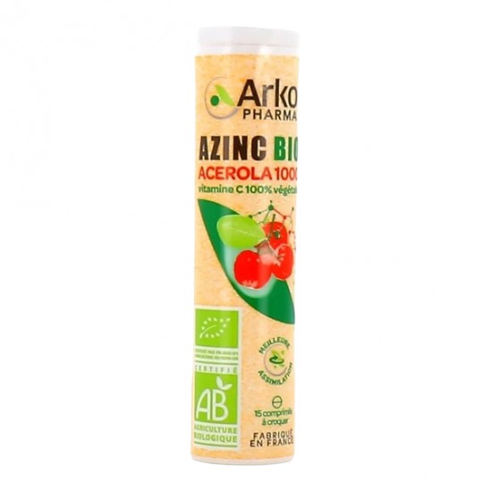 Arkopharma Azinc bio acérola 1000 - 15 comprimés