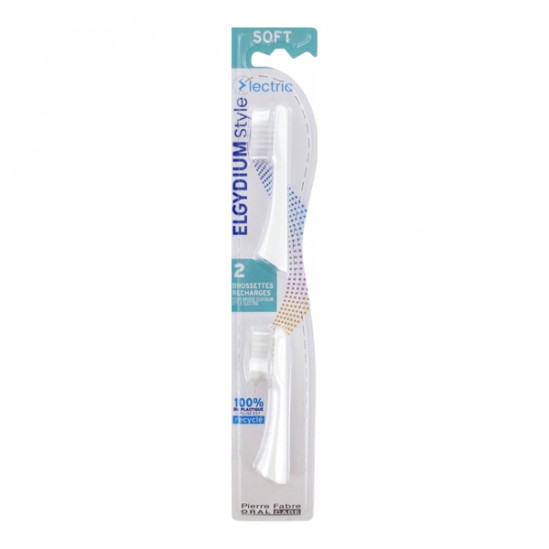 Elgydium Style Electric lot de 2 brossettes recharges Medium Elgydium Style Electric lot de 2 brossettes recharges Medium