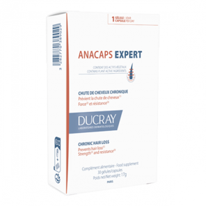 Ducray anacaps expert chute cheveux chronique 30 gélules