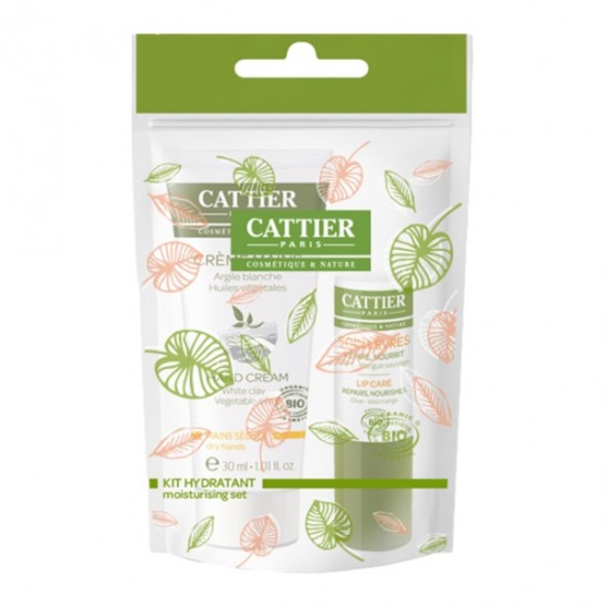 Cattier Kit hydratant bio duo lèvres et mains Cattier Kit hydratant bio duo lèvres et mains