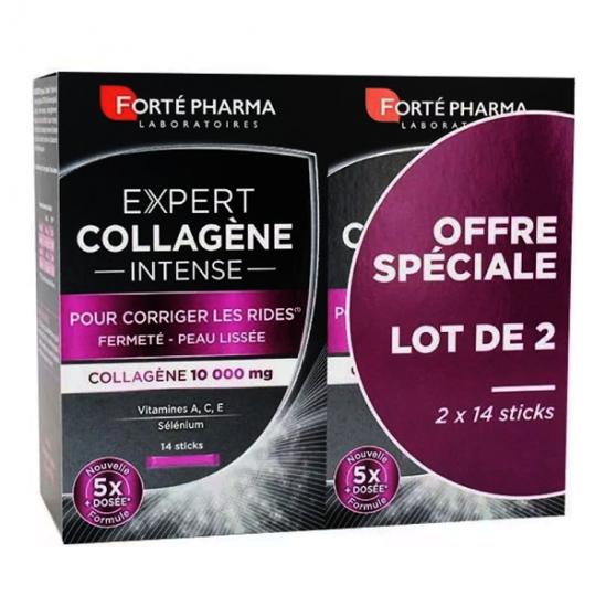 Forté Pharma Expert Collagène intense lot de 2x14 sticks Forté Pharma Expert Collagène intense lot de 2x14 sticks