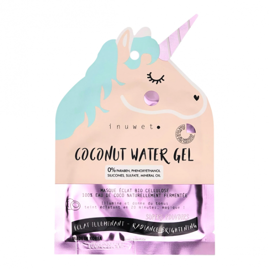 Inuwet Coconut Water Gel masque visage éclat bio 30ml Inuwet Coconut Water Gel masque visage éclat bio 30ml