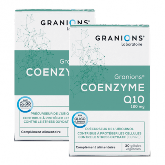 Granions Coenzyme Q10 120 mg lot de 2 x 30 gélules Granions Coenzyme Q10 120 mg lot de 2 x 30 gélules