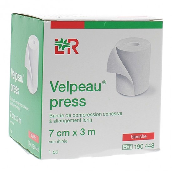 Lohmann Velpeau Press bande de compression blanche 3m x 7cm