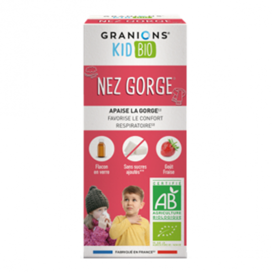 Granions Kid bio nez gorge sirop 125ml Granions Kid bio nez gorge sirop 125ml