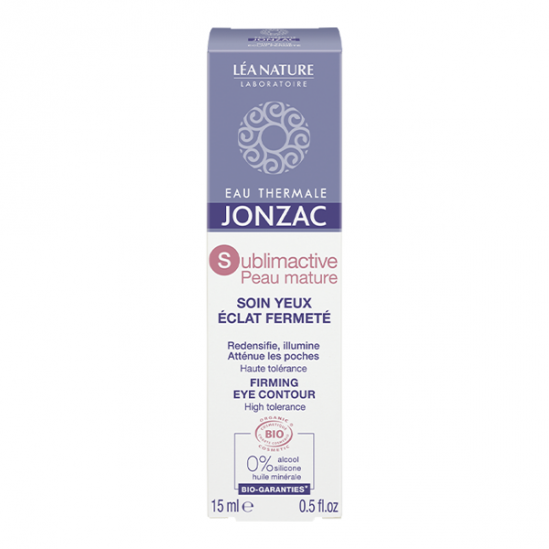 Jonzac Sublimactive Peau Mature soin yeux éclat fermeté bio 15ml Jonzac Sublimactive Peau Mature soin yeux éclat fermeté bio 15ml