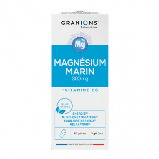 Granions Magnesium marin 300 mg 60 gélules Granions Magnesium marin 300 mg 60 gélules
