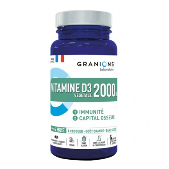 Granions Vitamine D3 2000 UI 30 comprimés Granions Vitamine D3 2000 UI 30 comprimés