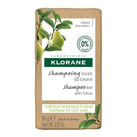 Klorane shampoing solide au cédrat 80gr Klorane shampoing solide au cédrat 80gr