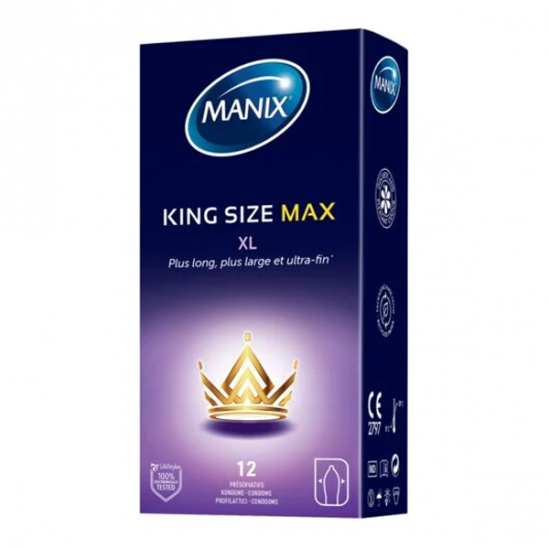 Manix King Size Max XL 12 préservatifs Manix King Size Max XL 12 préservatifs