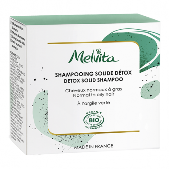 Melvita shampooing solide détox 55gr Melvita shampooing solide détox 55gr