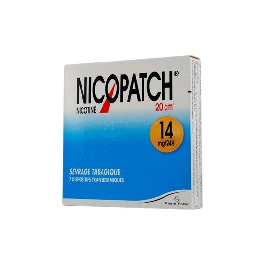 Nicopatch 14mg/24h dispositif transdermique 7 patchs