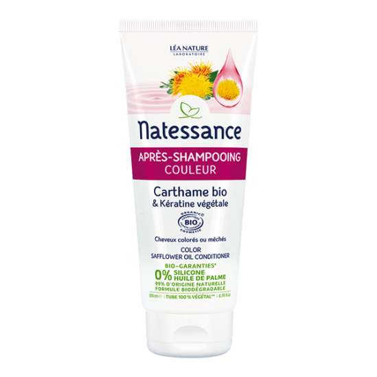 Natessance Après-shampoing couleur carthame bio 200ml Natessance Après-shampoing couleur carthame bio 200ml