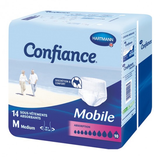 Paul Hartmann Confiance Mobile slip absorbant 10 gouttes M 14 sachets