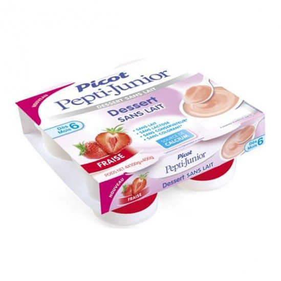 Picot Pepti-Junior Dessert sans lait dès 6 mois Abricot lot de 4x100gr Picot Pepti-Junior Dessert sans lait dès 6 mois Abricot lot de 4x100gr