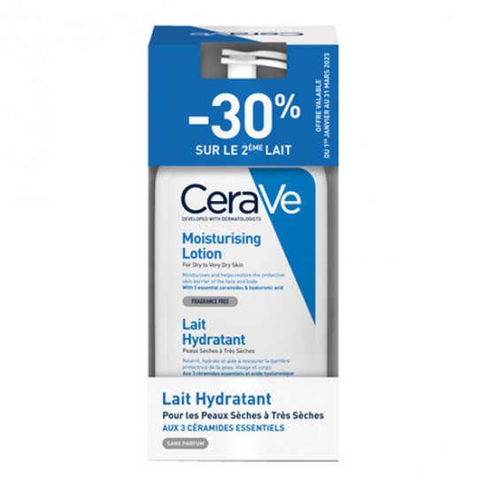 CeraVe lait hydratant lot de 2 x 473ml CeraVe lait hydratant lot de 2 x 473ml