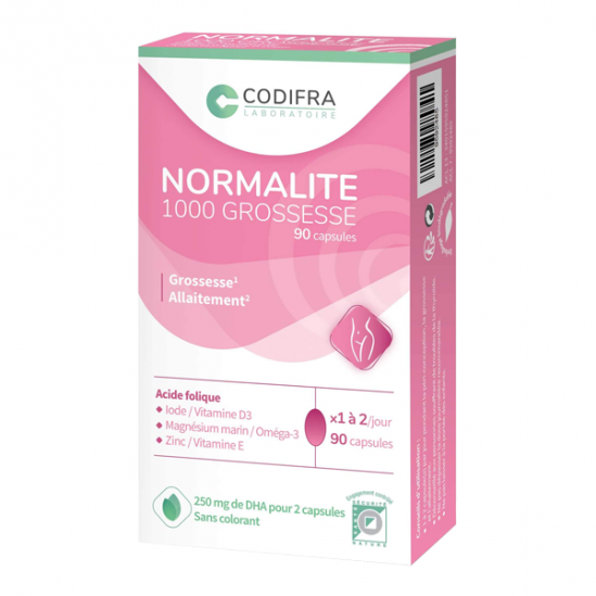 Codifra normalité 1000 grossesse 90 capsules Codifra normalité 1000 grossesse 90 capsules