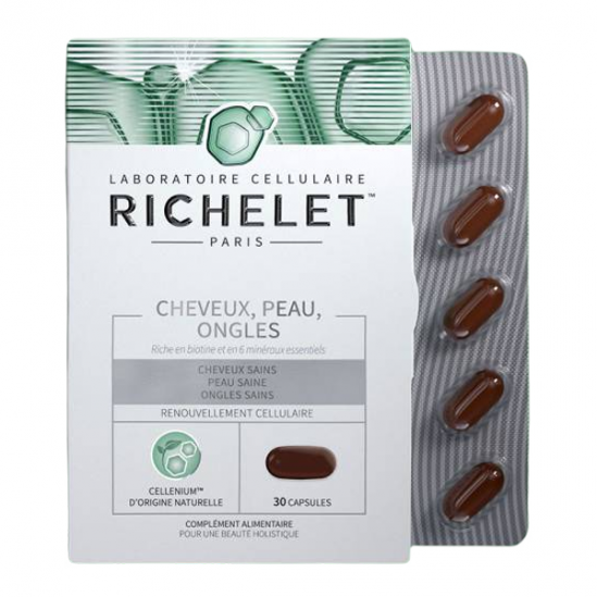 Richelet cheveux peau ongles 30 capsules Richelet cheveux peau ongles 30 capsules