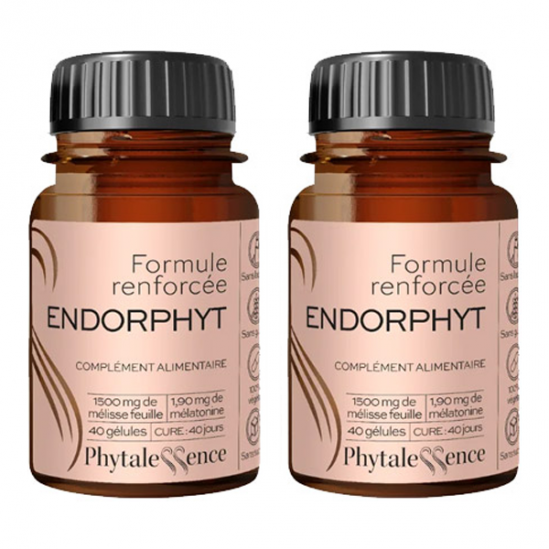 Phytalessence Duo Endorphyt formule renforcée 2x40 gélules Phytalessence Duo Endorphyt formule renforcée 2x40 gélules