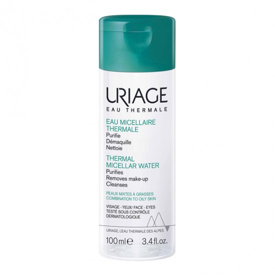Uriage eau micellaire thermale peaux mixtes à grasses 100ml Uriage eau micellaire thermale peaux mixtes à grasses 100ml
