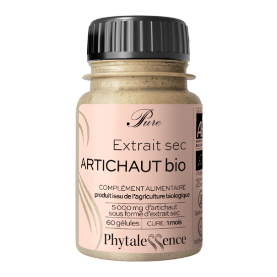 Phytalessence Pure extrait sec artichaut bio 60 gélules Phytalessence Pure extrait sec artichaut bio 60 gélules