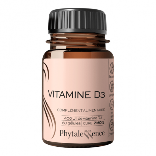 Phytalessence Vitamine D3 - 60 gélules Phytalessence Vitamine D3 - 60 gélules