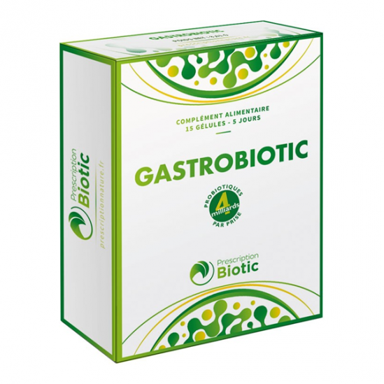Prescription Nature Gastrobiotic 15 gélules Prescription Nature Gastrobiotic 15 gélules