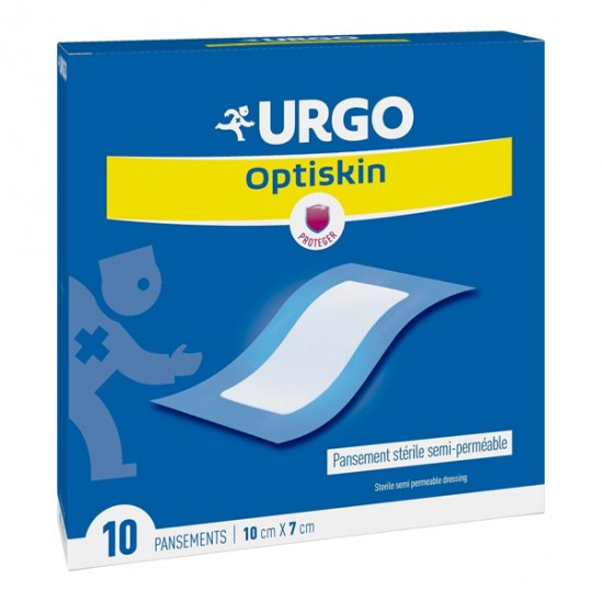 Urgo Optiskin 10 x 7cm pansement stérile semi-perméable boîte de 10 Urgo Optiskin 10 x 7cm pansement stérile semi-perméable boîte de 10