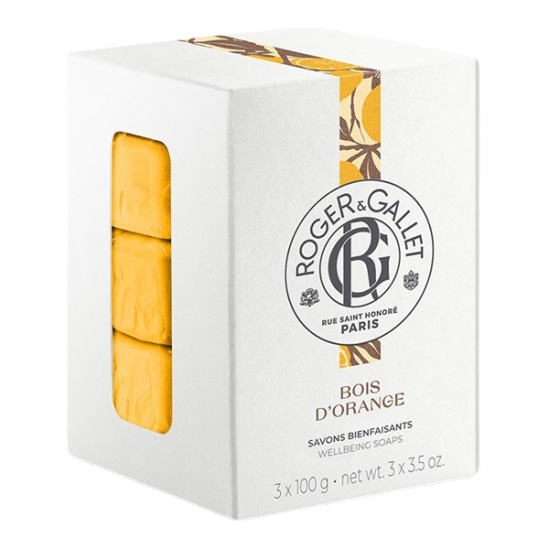 Roger & Gallet Bois d'Orange 3 savons bienfaisants 100g Roger & Gallet Bois d'Orange 3 savons bienfaisants 100g