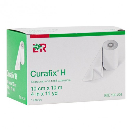 Curafix H sparadrap extensible de fixation 10m x 10cm Curafix H sparadrap extensible de fixation 10m x 10cm