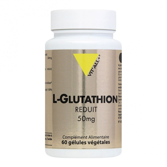 Vitall+ L-Glutathion Réduit 50mg 60 gélules Vitall+ L-Glutathion Réduit 50mg 60 gélules