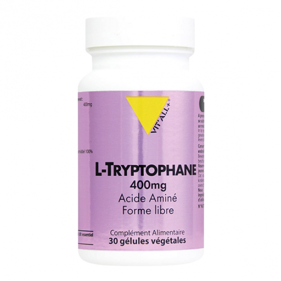 Vitall + L-Tryptophane 400mg 30 gélules Vitall + L-Tryptophane 400mg 30 gélules