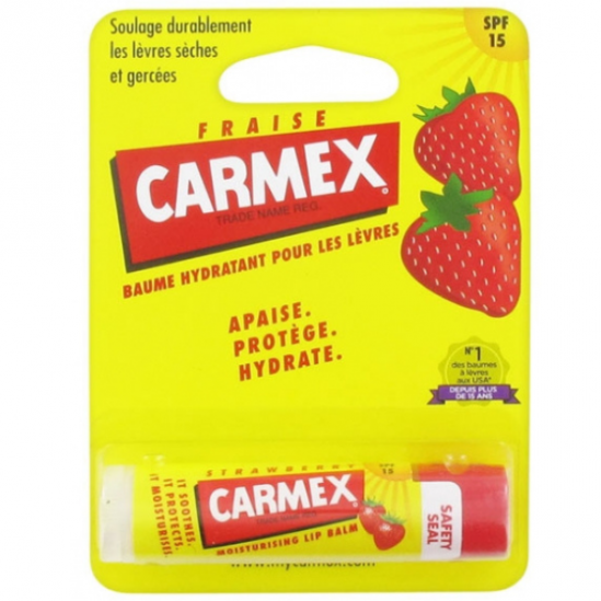 Carmex Fraise Baume Hydratant Lèvres SPF15 Carmex Fraise Baume Hydratant Lèvres SPF15