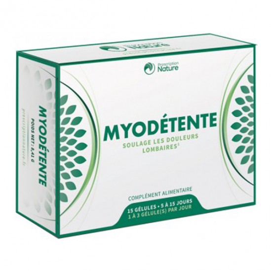 Prescription Nature Myodétente 15 gélules Prescription Nature Myodétente 15 gélules