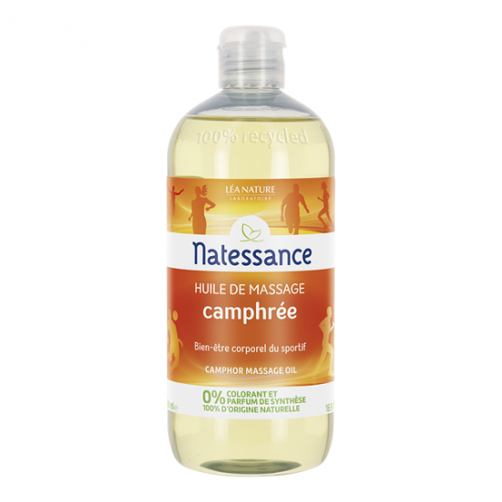 Natessance huile de massage camphrée 500ml Natessance huile de massage camphrée 500ml