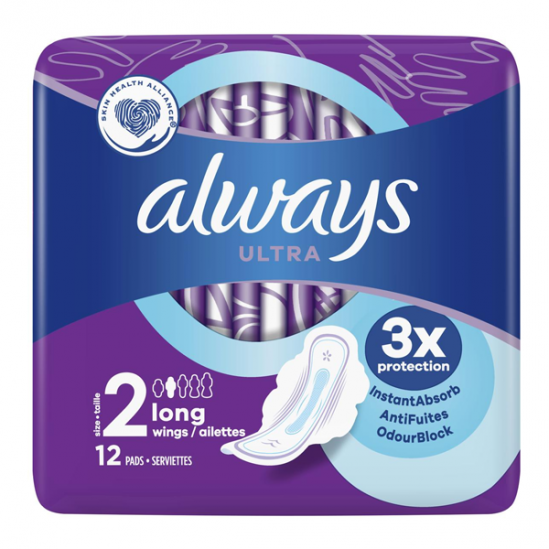 Always Ultra Long 12 serviettes taille 2 Always Ultra Long 12 serviettes taille 2