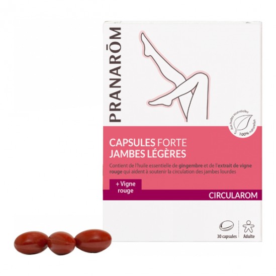 Pranarôm Capsules Forte jambes légères 30 capsules Pranarôm Capsules Forte jambes légères 30 capsules