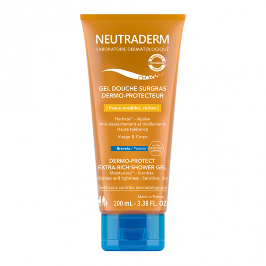 Neutraderm gel douche surgras dermo-protecteur 100ml Neutraderm gel douche surgras dermo-protecteur 100ml