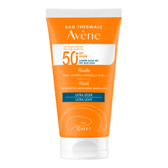 Avène fluide solaire spf50+ ultra léger 50ml Avène fluide solaire spf50+ ultra léger 50ml