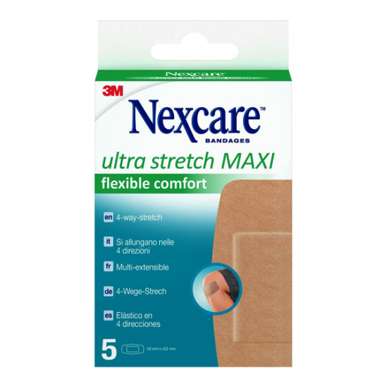 Nexcare Ultra Stretch Maxi 5 pansements flexibles Nexcare Ultra Stretch Maxi 5 pansements flexibles