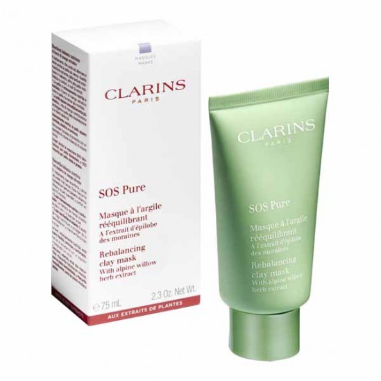 Clarins SOS Pure masque à l'argile rééquilibrant 75ml Clarins SOS Pure masque à l'argile rééquilibrant 75ml