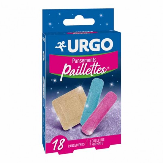 Urgo pansements paillettes 18 pansements 2 formats Urgo pansements paillettes 18 pansements 2 formats